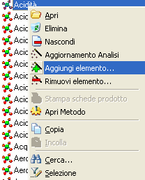 aggingi-rimuovi elemento